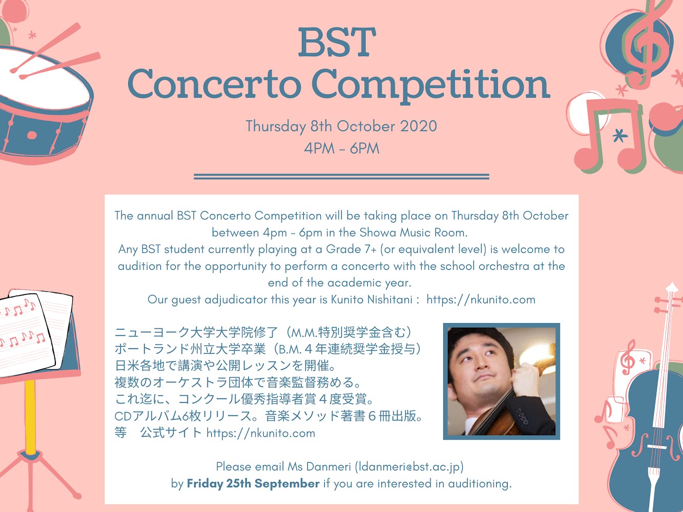 Concerto Competition @ British School in Tokyo (BST)